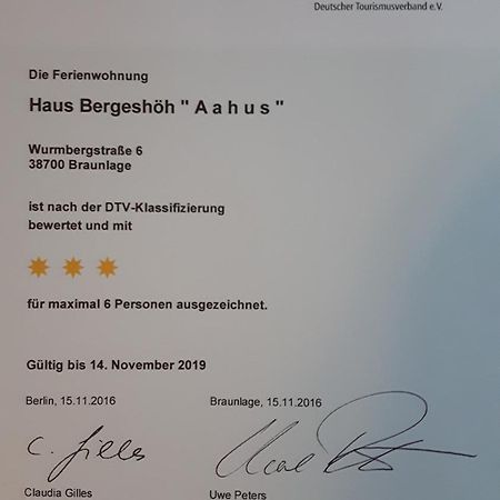 Haus Bergeshoeh Braunlage Exteriér fotografie